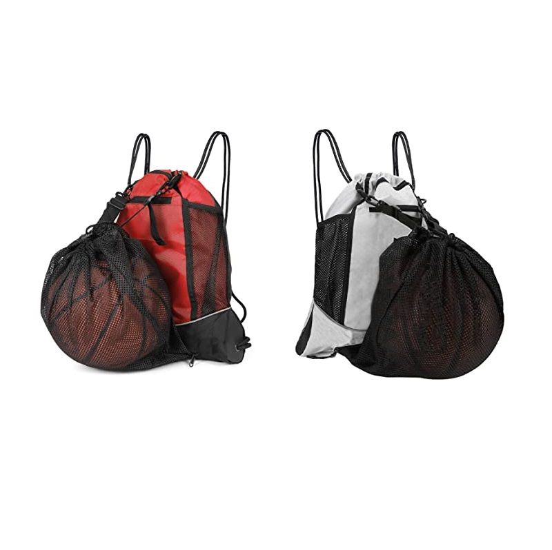White and Red Backpack